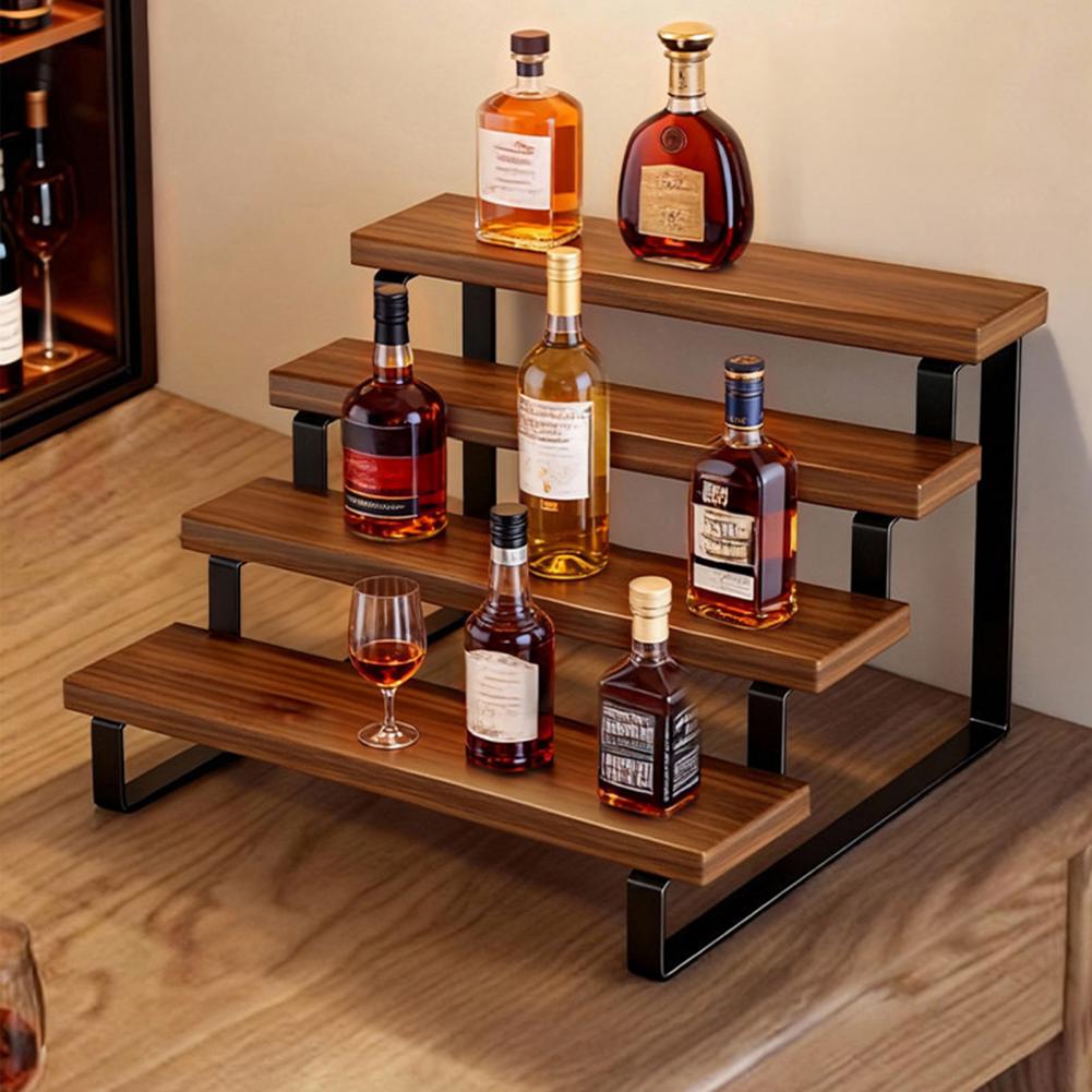 Coffee Equipment Rack - Liquor Bottle Display Shelf Stand, Coffee