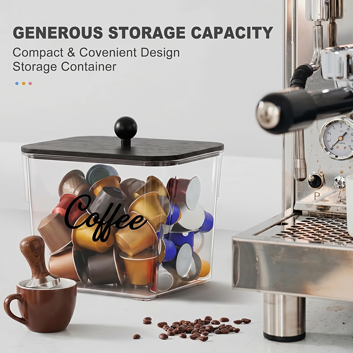 Coffee Pod Holder with Lids Pl - Coffee Equipment Rack review and price